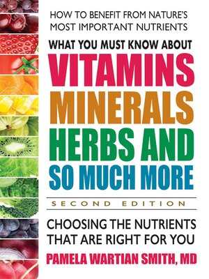 cover image of What You Must Know About Vitamins, Minerals, Herbs and So Much More
